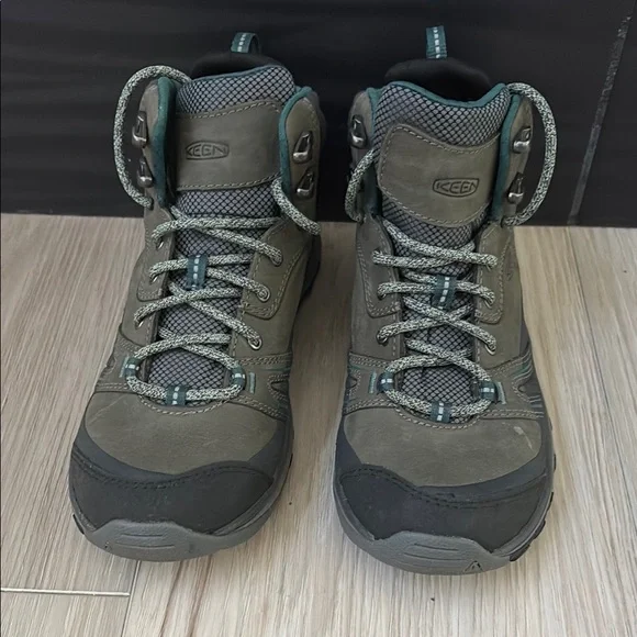Keen Gray and Teal Hiking Boots - Picture 1 of 4